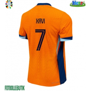 Nederländerna Xavi Simons #7 Hemmatröja EM 2024 Kortärmad